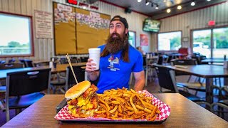 ONLY 12 MINUTES TO GET THIS MEAL FREE! | OKLAHOMA/TEXAS EP.7 | BeardMeatsFood