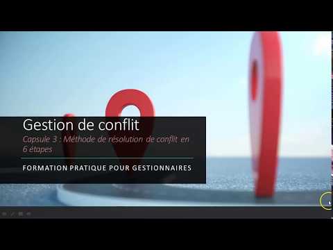 Vidéo: Méthodes De Résolution Des Conflits