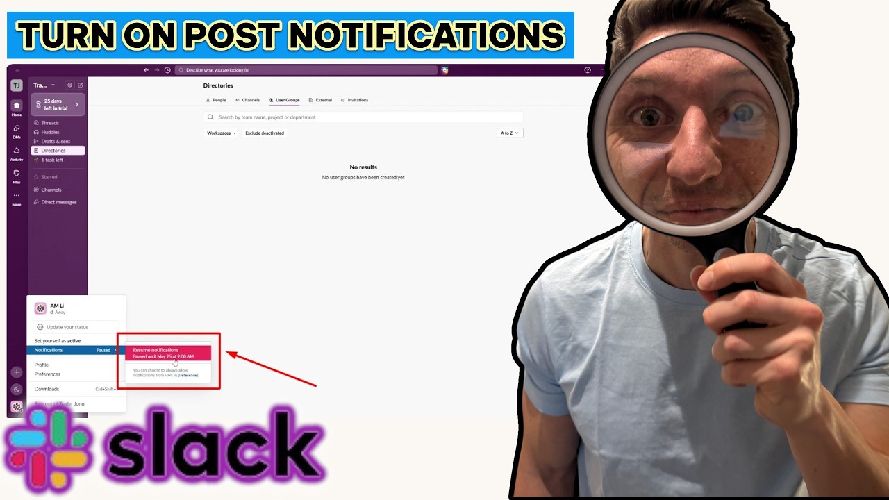 How To Turn On Post Notifications In Slack - YouTube