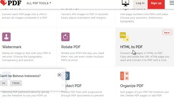 TUTORIAL CONVERT WEB HTML KE PDF