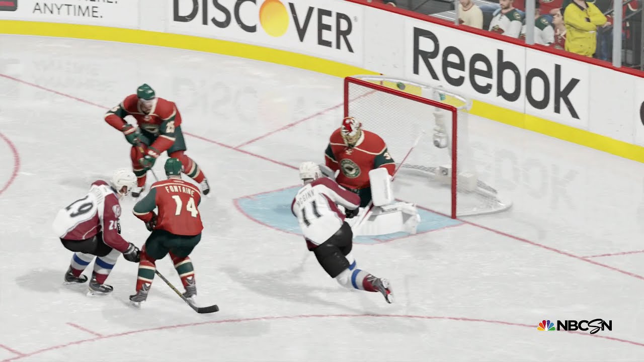 NHL 15 Gameplay (Xbox One) Wild vs Avalanche Full Game (CPU vs CPU)