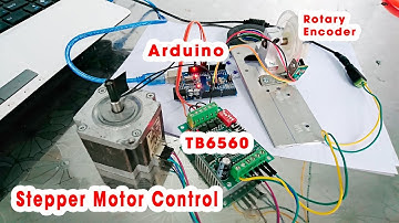 How to stepper motor control with driver TB6560 and Arduino Rotary Encoder