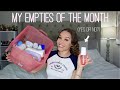 My empty hygiene products of the month  reviews