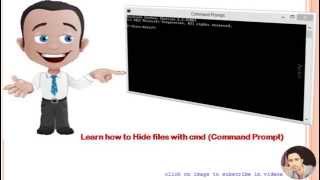Hide folders by cmd (command prompt)