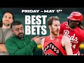 Best Bets Today 🚨 NBA Playoffs, NHL Playoffs &amp; MLB Picks | WagerTalk Today LIVE 5/1 📱
