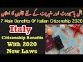 Italy New Passport And Citizenship Law 2020