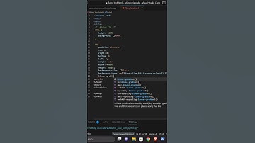 How To Make Flying Bird/? |Html Css| Beginnger Tutorial /| #coding #html #webdevelopment #programmin