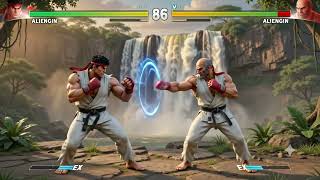 Aliengin vs. Ryu | Street Fighter Sokak Dövüşü (AI Parodi)2 screenshot 4