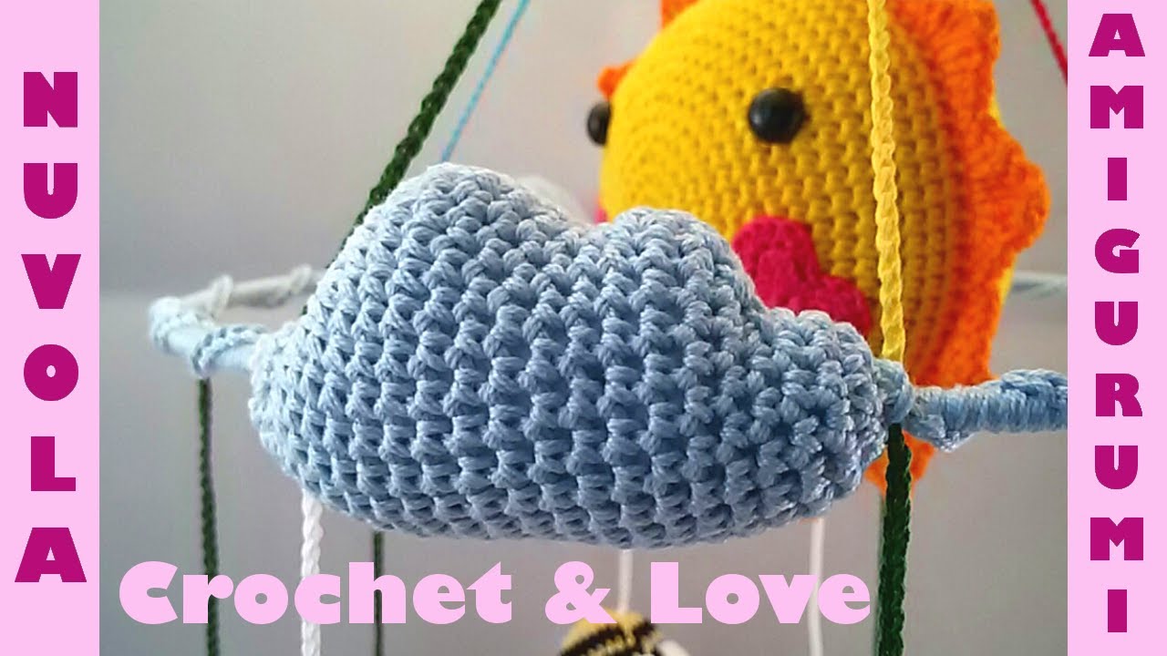 Tutorial Nuvola Amigurumi - Giostrina neonato - parte 3