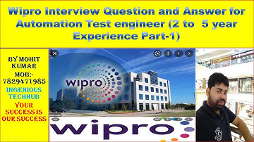 Wipro Interview Question and Answer for Automation Test engineer (2 to 5 year Experience Part-1)