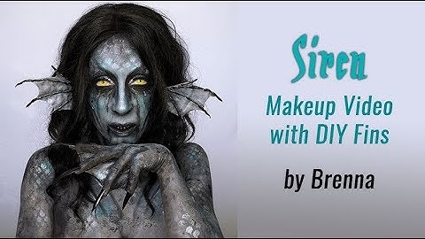 Siren Makeup Video with DIY Fins by Brenna