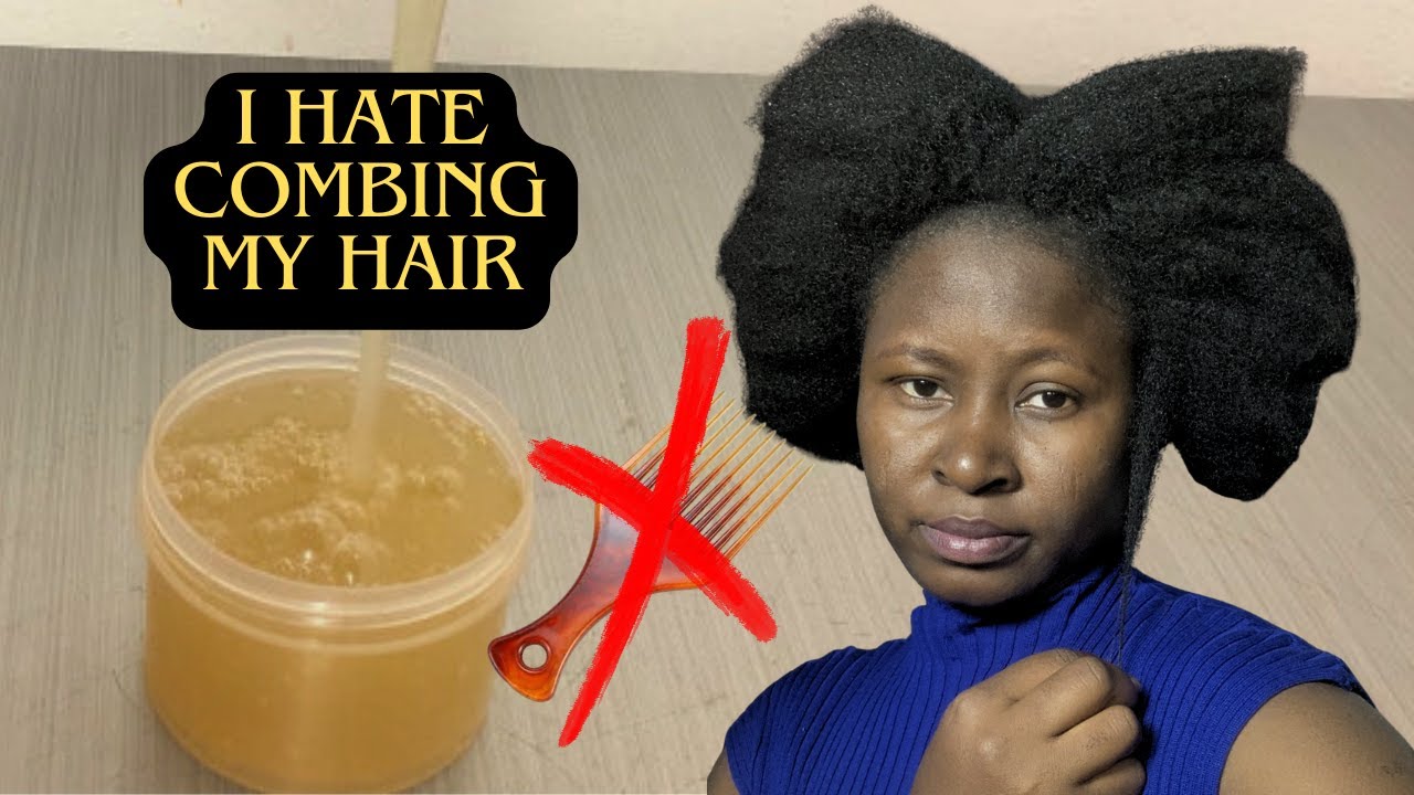 How I made my hair detangling gel No combs allowed YouTube