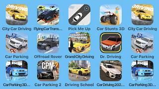 City Car Driving, Flying Car Transport, Pick Me Up, Car Stunts 3D, Car Parking, Offroad Rover screenshot 2