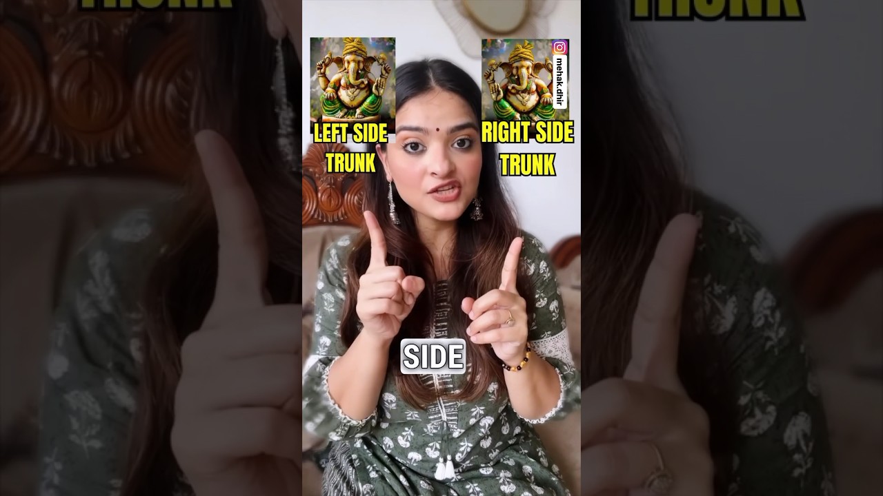 Which side trunk of Ganesh ji should we get home? #ganpatibappamorya #ganeshchaturthi #ganesh