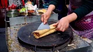 Shanghai China street food  Jian Bing