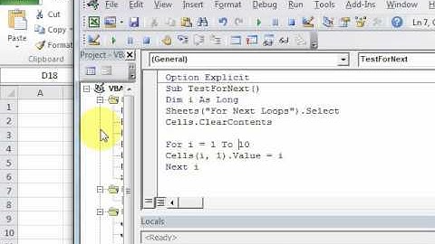 Lesson 25.1 For Next Loop