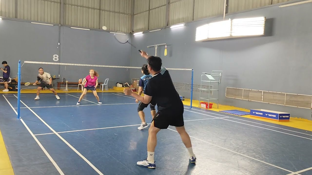 20260116 ตูน + เทรน(ขอนแก่น) VS คุณเจี๊ยบ + เบส ที่สนาม NC Court พิษณุโลก ขอบคุณที่มาตีด้วยกันนะครับ