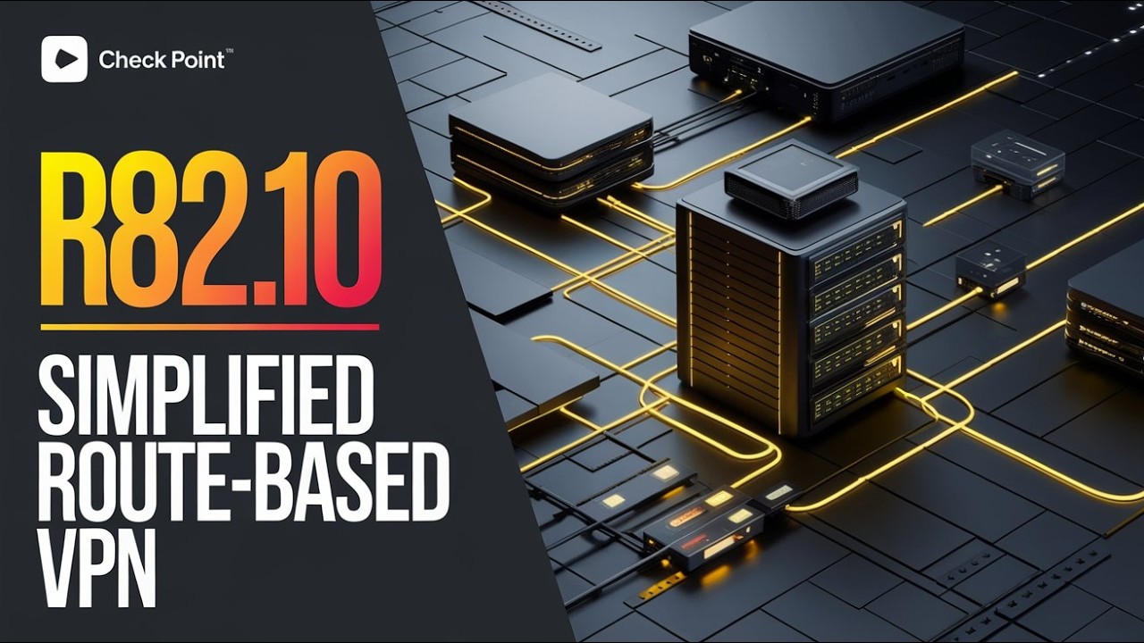 Межсетевой экран Checkpoint R82.10 — упрощенная VPN-сеть на основе маршрутизации.