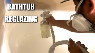 HOW TO REGLAZE A BATHTUB | PROFESSIONAL BATHTUB REGLAZING even for DIY | DP TUBS REGLAZING
