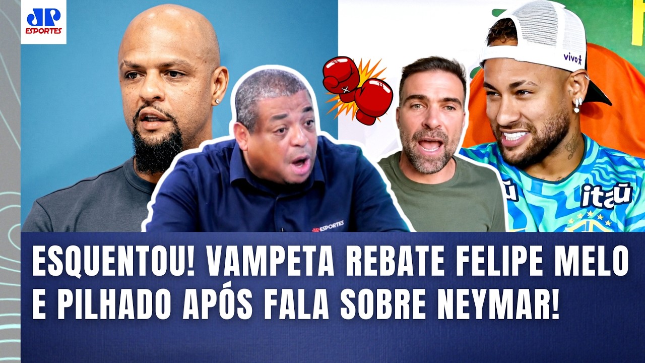 VAMPETA SE IRRITA e REBATE FELIPE MELO e PILHADO após FALA sobre NEYMAR na COPA DO MUNDO! | SELEÇÃO