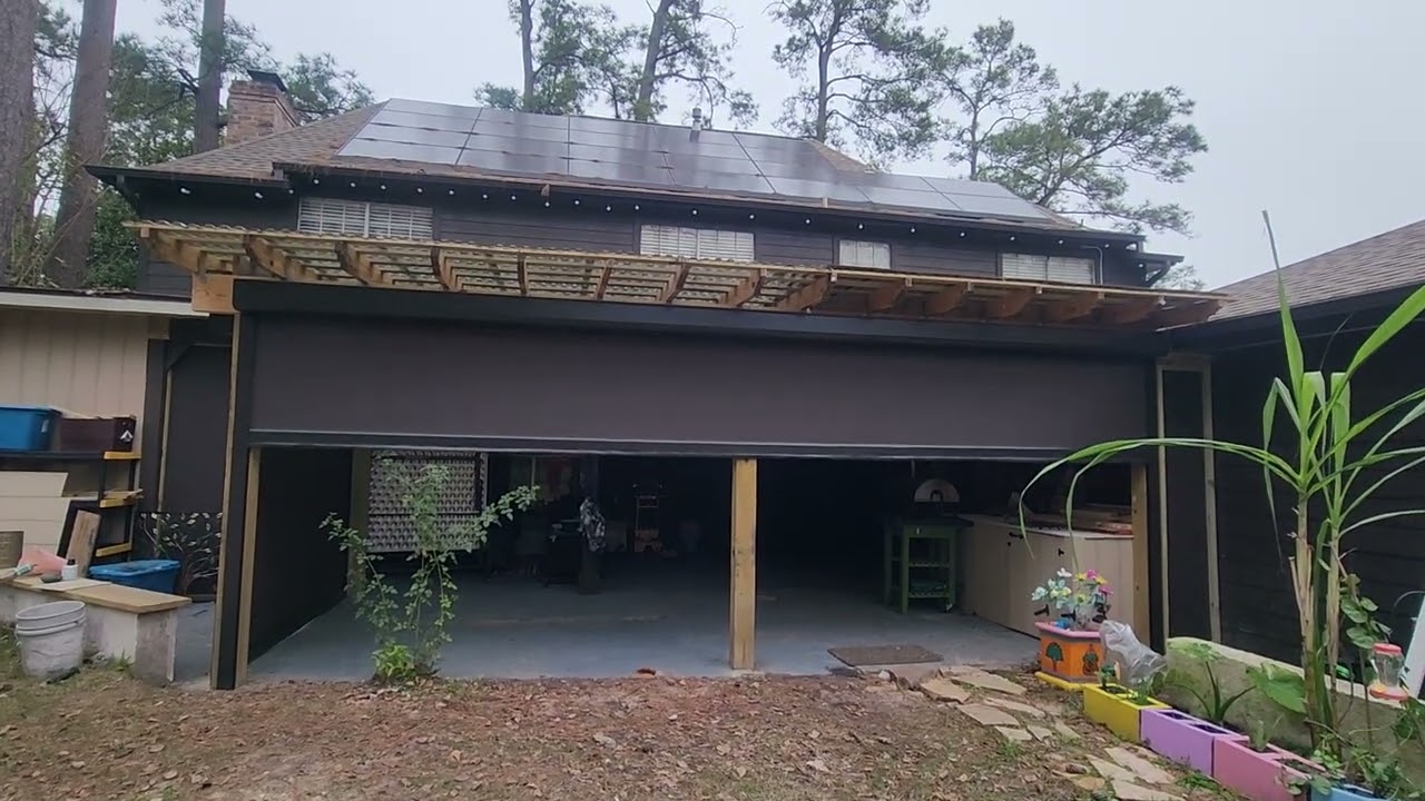 Motorized Backyard Screens 🏡✨ | Protection from Rain, Sun, Wind & Mosquitoes 🌦️🦟