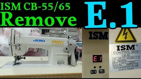 How to Remove Error 1 in ism CB-55 Control box//"ISM CB-55 Control Box Error 1 Solution"