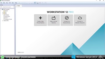 Lab01 - كورس Windows Server 2012 - How to create VM and Install WindowsServer2012