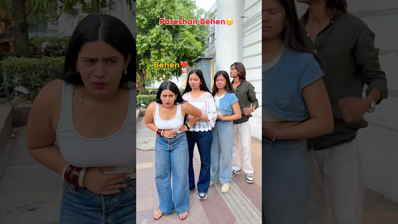 Pareshan Behen☹️ #shortsfeed #shorts #siblings #basharkhan #youtubeshorts #viralvideos #bhaibehen