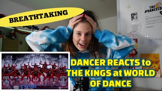 DANCER REACTION to THE KINGS at WORLD OF DANCE *breathtaking*