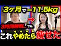 【50歳の現実】3時間睡眠でも3ヶ月−11.5kg。「これやめただけ」でした。
