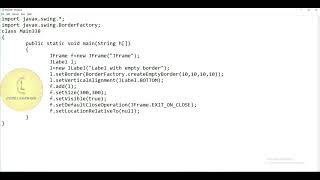 Java | Swing 'JFrame - createEmptyBorder()' | CodeLearning