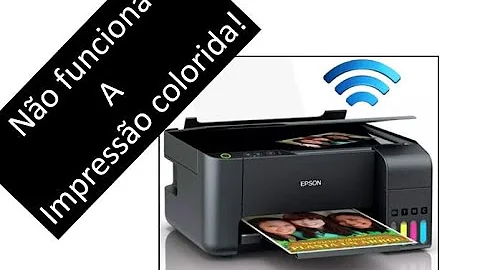 Como fazer para a impressora Epson imprimir colorido?