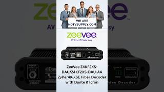ZeeVee Z4KF2XS-DAU/Z4KF2XS-DAU-AA ZyPer4K-XSE Fiber Decoder with Dante & Icron