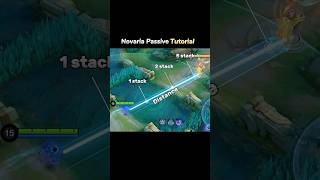 ✅ Novaria Passive Tutorial by bang bang blitz #novaria #mlbb #shorts #gusion