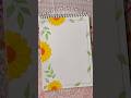 Yellow Flowers Front Page #art #shorts #diy #ytshorts #viral