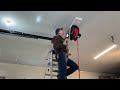 Quick tip for drilling in Sheetrock overhead.