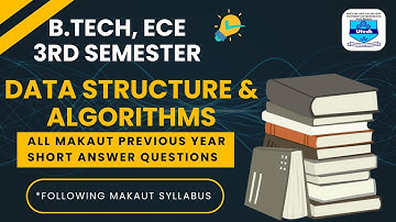 3rd SEM Data Structure & Algorithms | Makaut | ECE | SHORT ANSWER QUESTION | PREVIOUS YEAR QUESTION