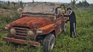 Fully restoration abandoned 60-year-old UAZ 469 car | Repair and rebuild military vehicles UAZ
