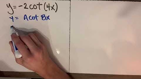 Transformations of y=cot x