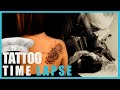 Roses and compass shoulder tattoo  time lapse  2020