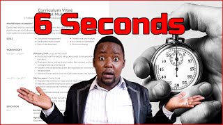 How to Get Your CV Noticed in 6 Seconds Guaranteed - CV Writing Tips