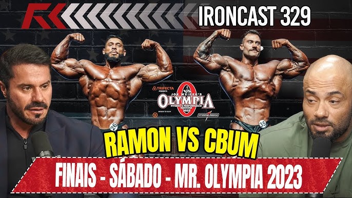 The best in the world on stage at the 2023 Mr.Olympia @mrolympiallc . @cbum  vs @ramondinopro #classicphysique #vacumpose #olympia23