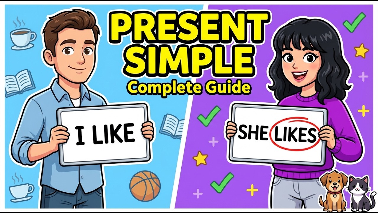 Learn Present Simple in 15 Minutes | Stop Making These Common Mistakes | Easy English Practice