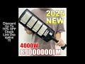 89000000LM 4000W/3000W Solar Led Light Outdoor Powerful Outdoor Motion Sensor Solar Lamp IP67 Waterp