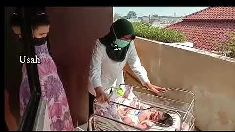 Cara menjemur bayi baru lahir # sun bathing bayi