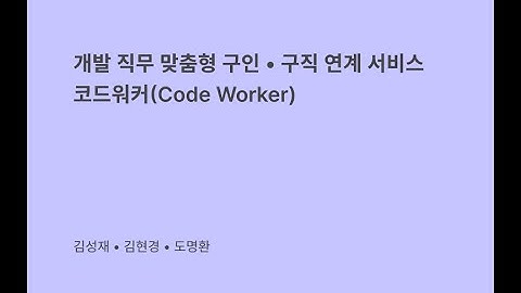 [Spring Framework - Java Project] 개발 직무 채용연계시스템