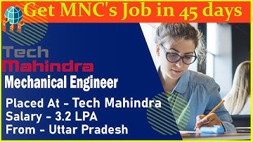 Mechanical Engineer, Ashutosh , placed as Associate Technical Engineer in Tech Mahindra with 3.2 CTC