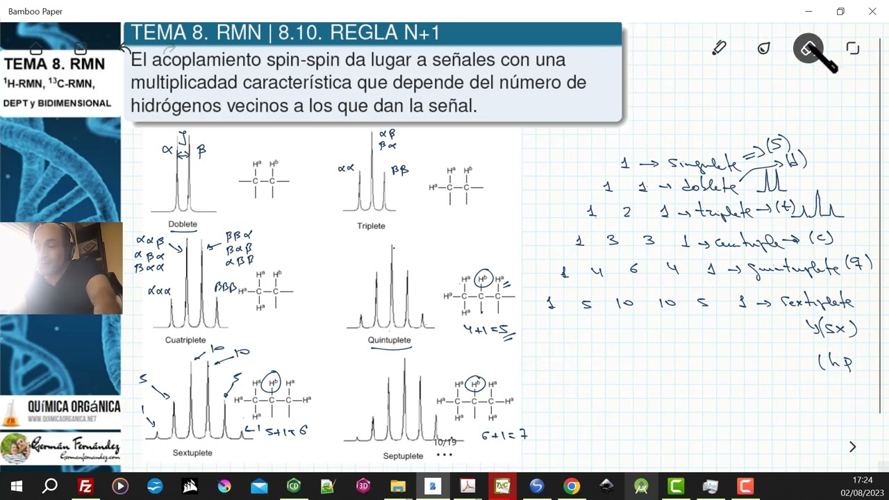TEMA 8. RMN | 8.10. REGLA N+1