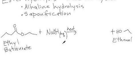 ester base hydrolysis