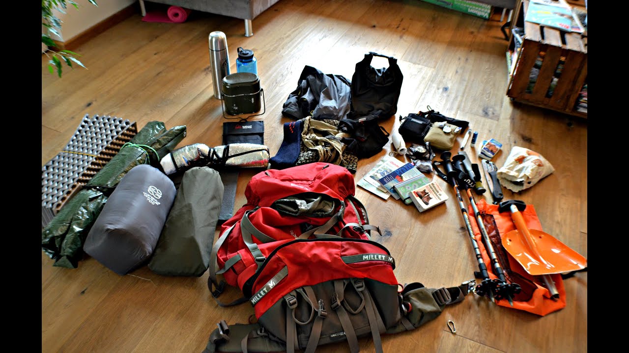 Contenuto zaino per pernottamento invernale bushcraft - PeschoAnvi - YouTube